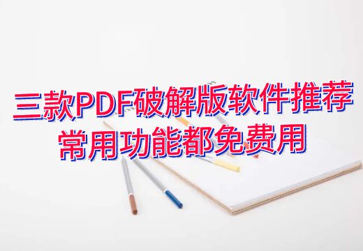 三款PDF破解版软件推荐，常用功能都免费用_知途无界