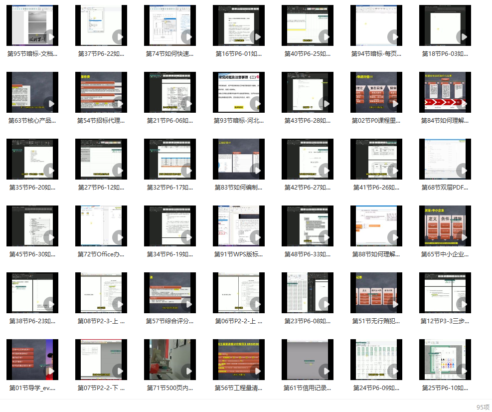 图片[2]_零基础入门：95节精品课助你掌握标书制作全流程_知途无界