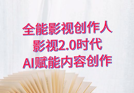 全能影视创作人：影视2.0时代，AI赋能内容创作_知途无界