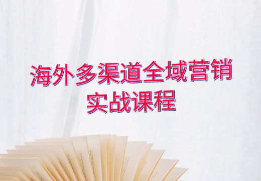 海外多渠道全域营销实战课程_知途无界